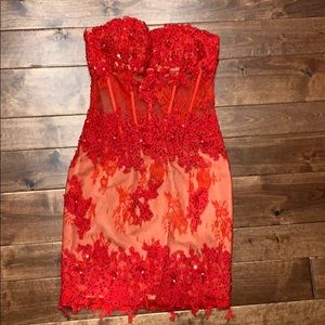Brand new never worn red mini dress!
